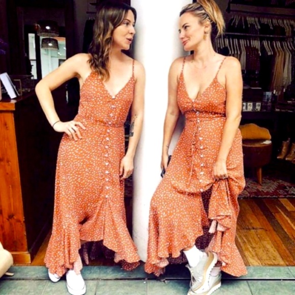 Bohemian Maxi Button Down Dress - Picture 2 of 6